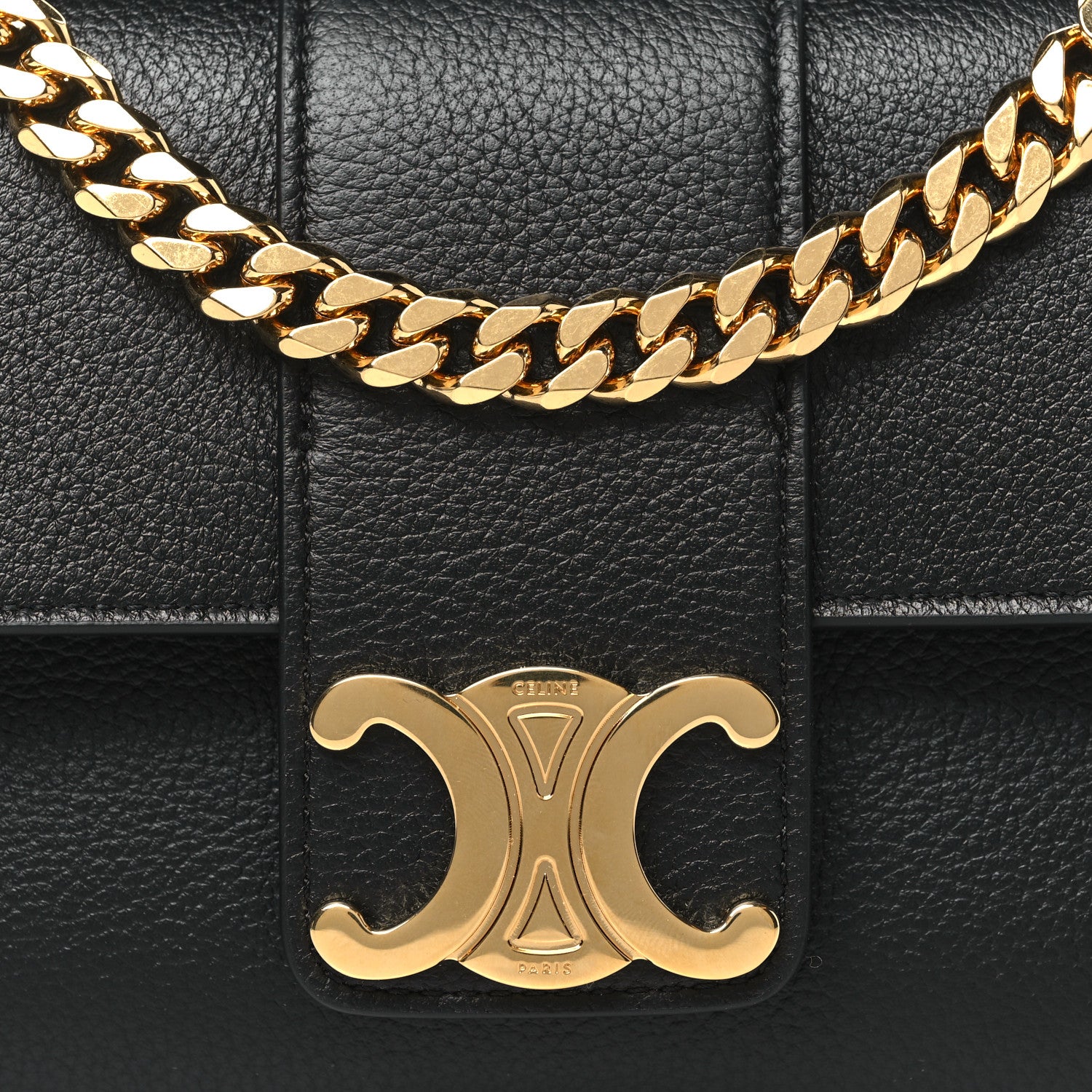 CELINE クラスプ　ミニ Celine Brown Leather Mini Clasp Crossbody Bag ○ Labellov ○ Buy