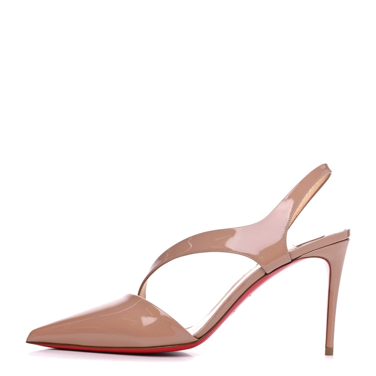 Christian Louboutin Patent After Sun Brandina 85 Pumps 39 Nude 1 of 10