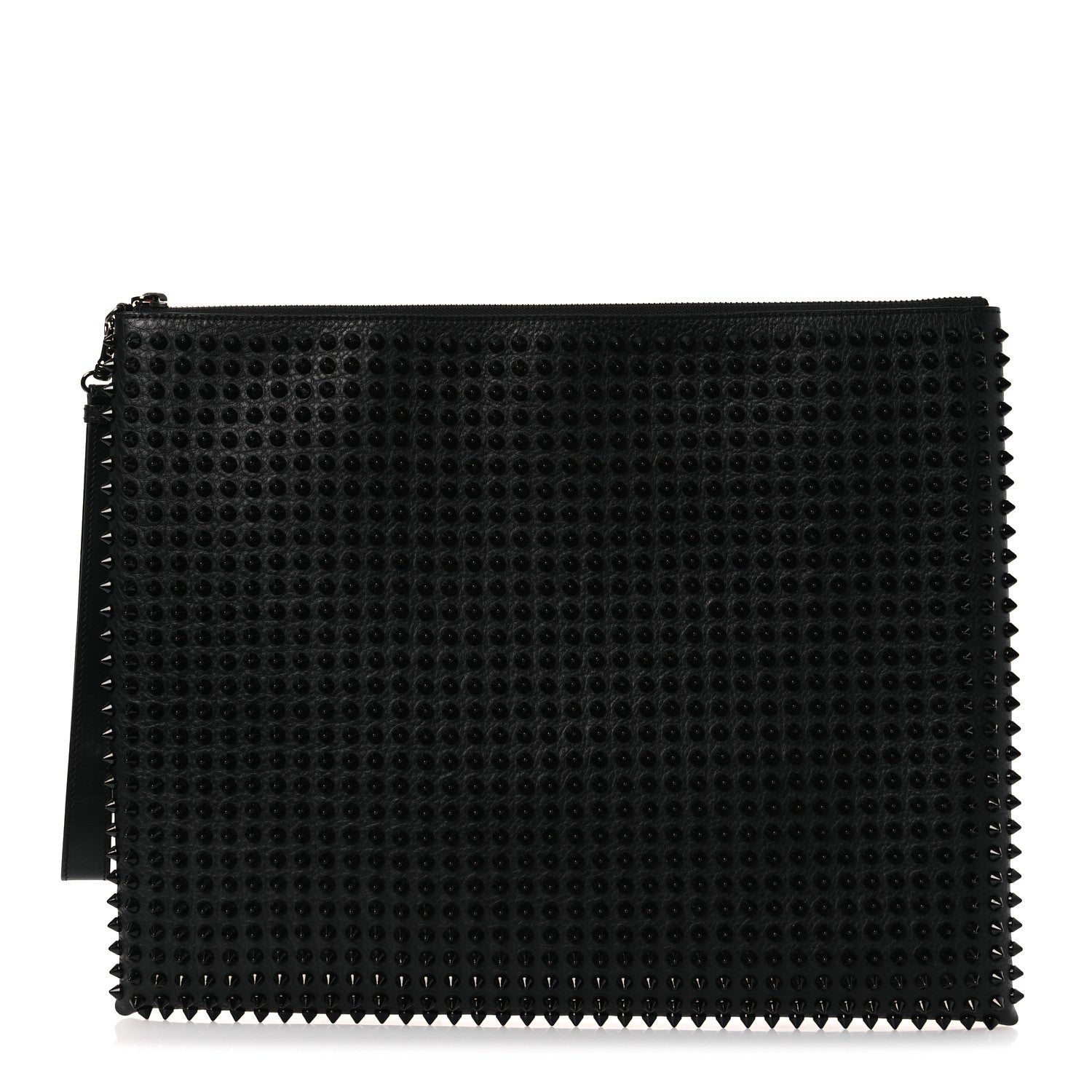 Christian Louboutin Peter Spikes Medium Pouch Black 2 of 18