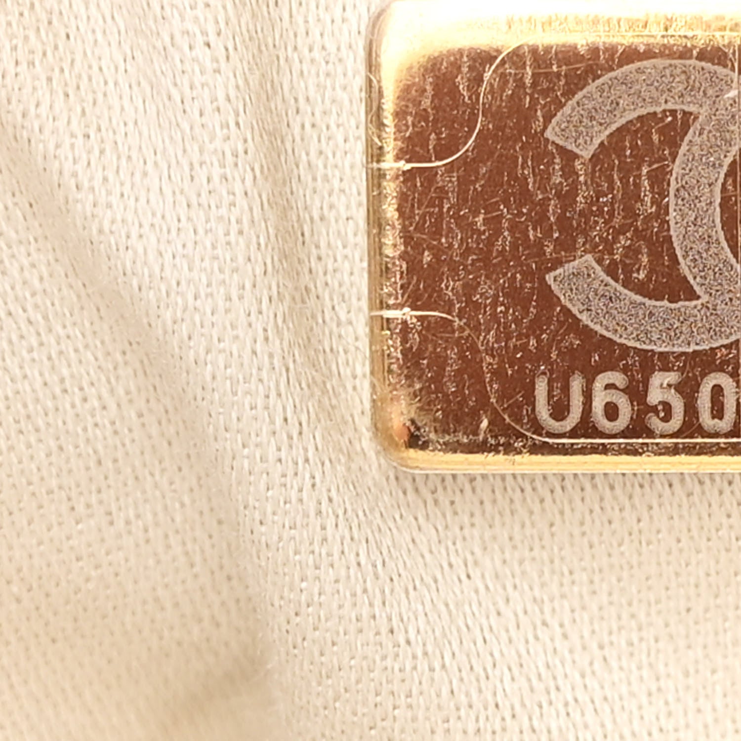 Chanel Tweed Quilted Small Chanel 25 Handbag Ecru Khaki Gold Red 7 of 12