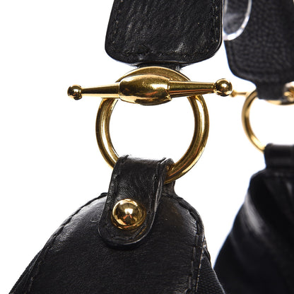 Gucci Monogram Large Jockey Hobo Black 8 of 13
