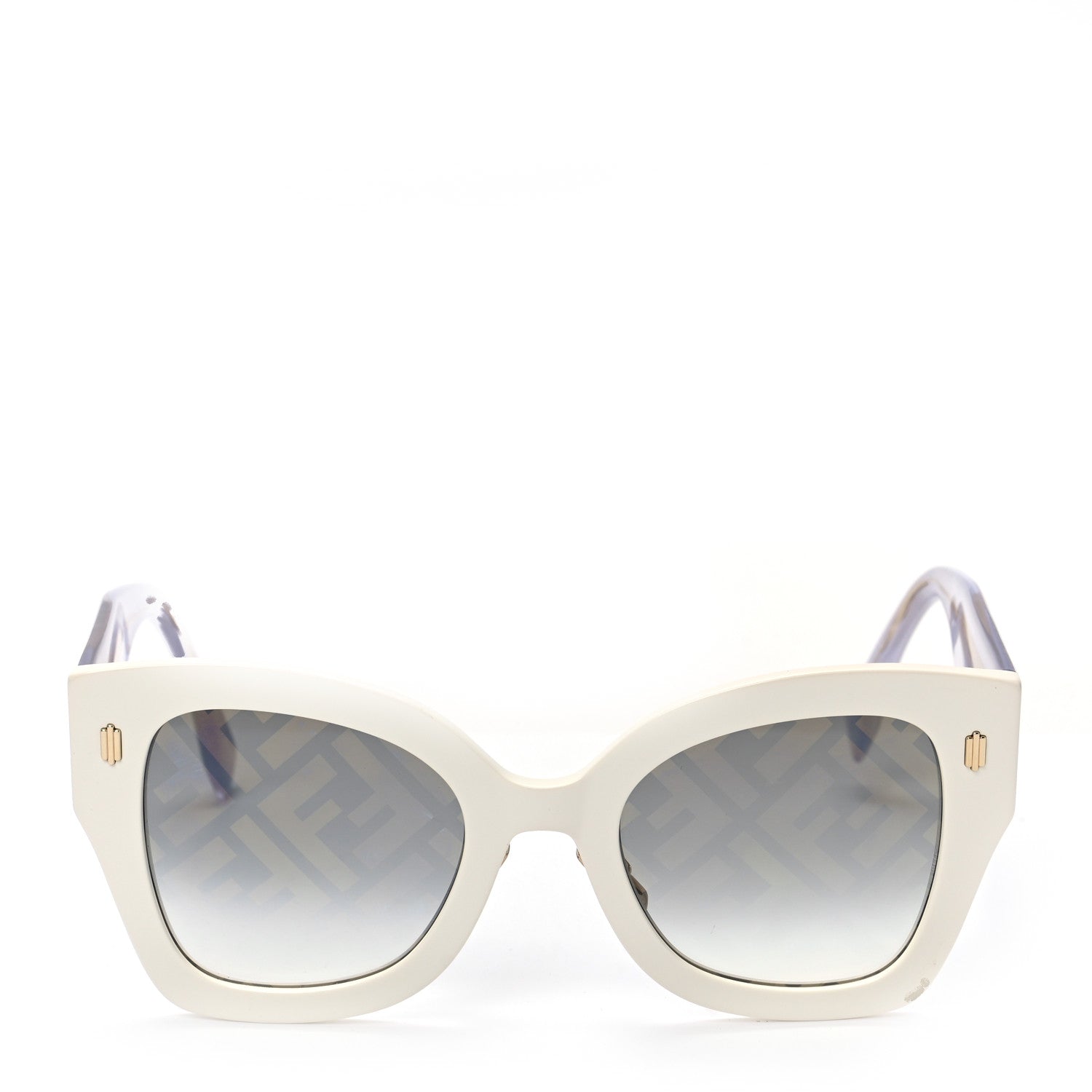 Fendi Acetate FF Sunglasses FF 0434/G/S White Gold 2 of 6