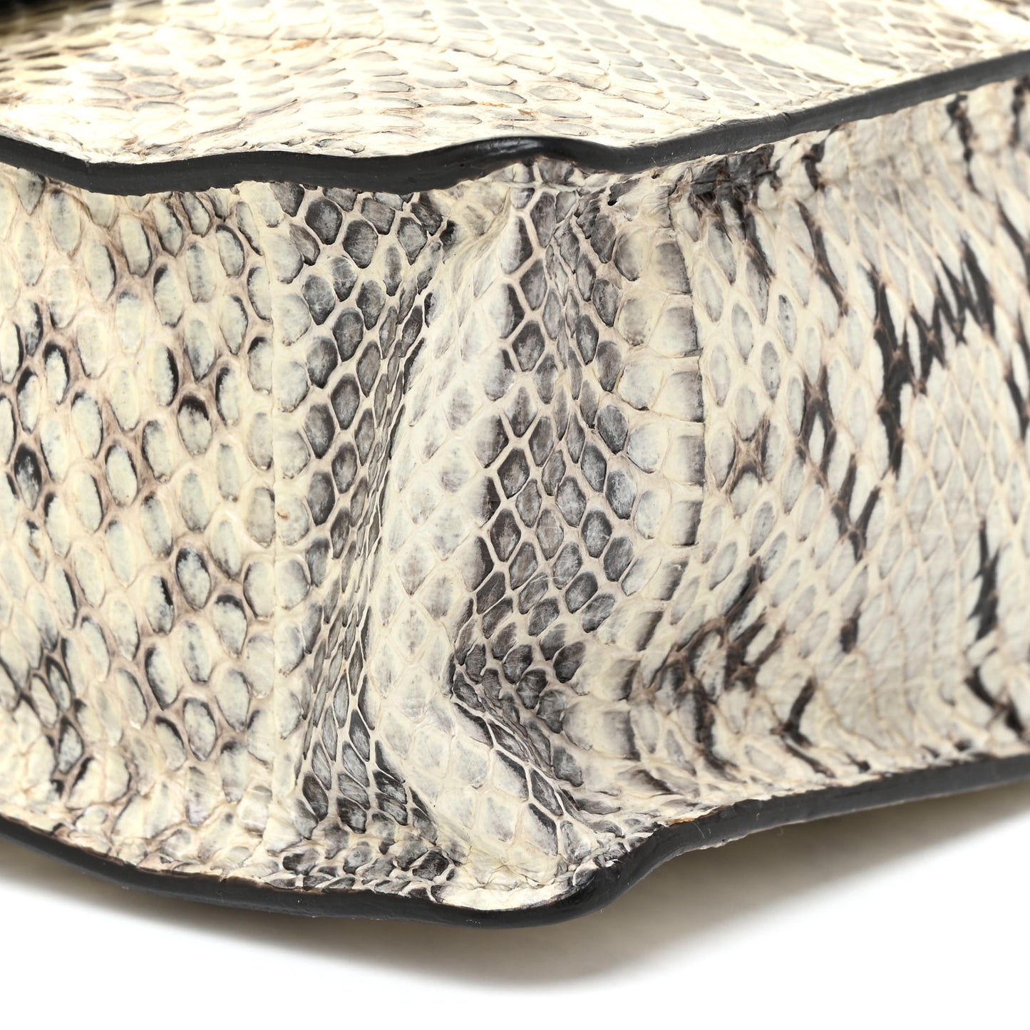Snakeskin Rebel Crossbody Bag Black