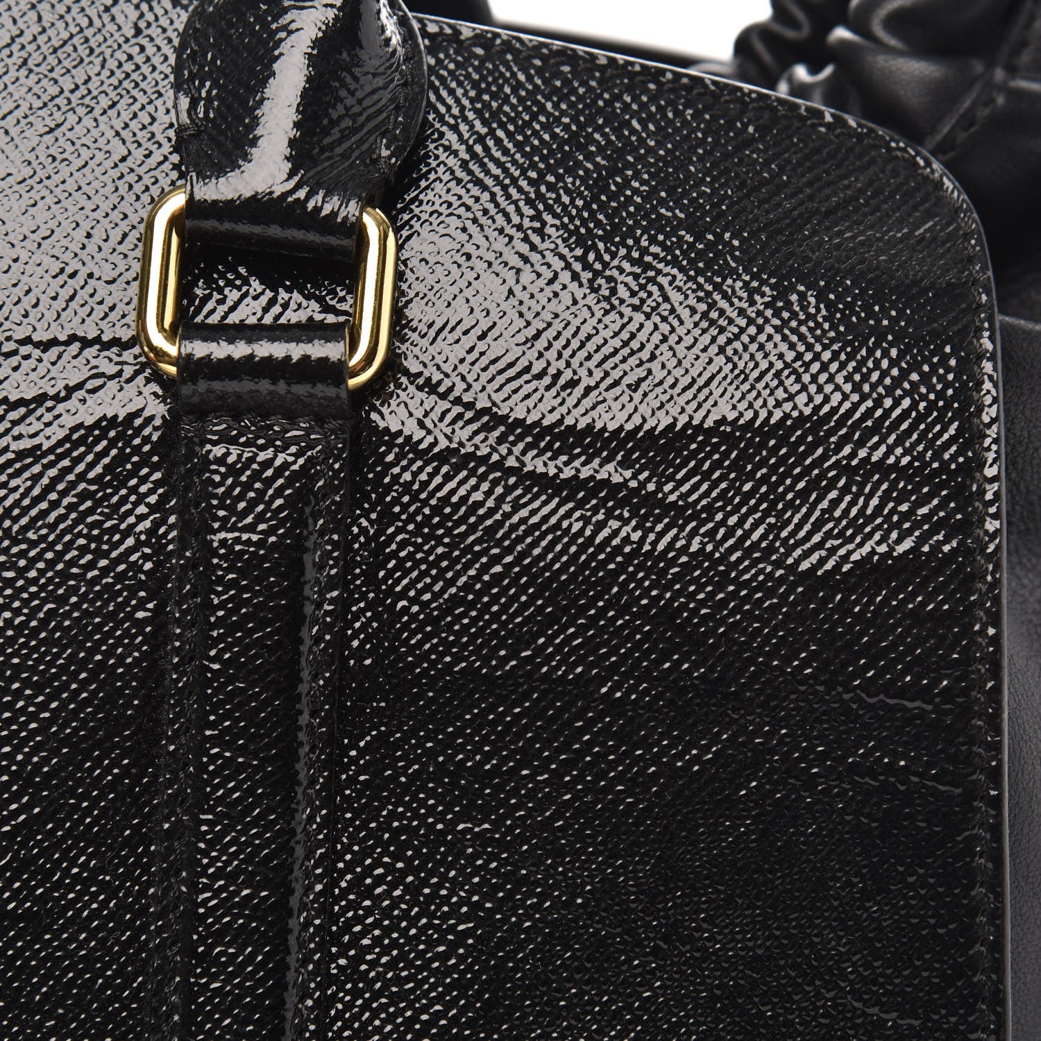 Burberry Patent Calfskin Medium Dinton Tote Black 10 of 10