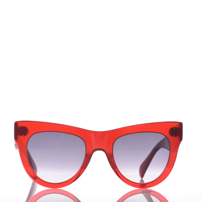 Celine Acetate Cat Eye Sunglasses CL400161 Red 3 of 7
