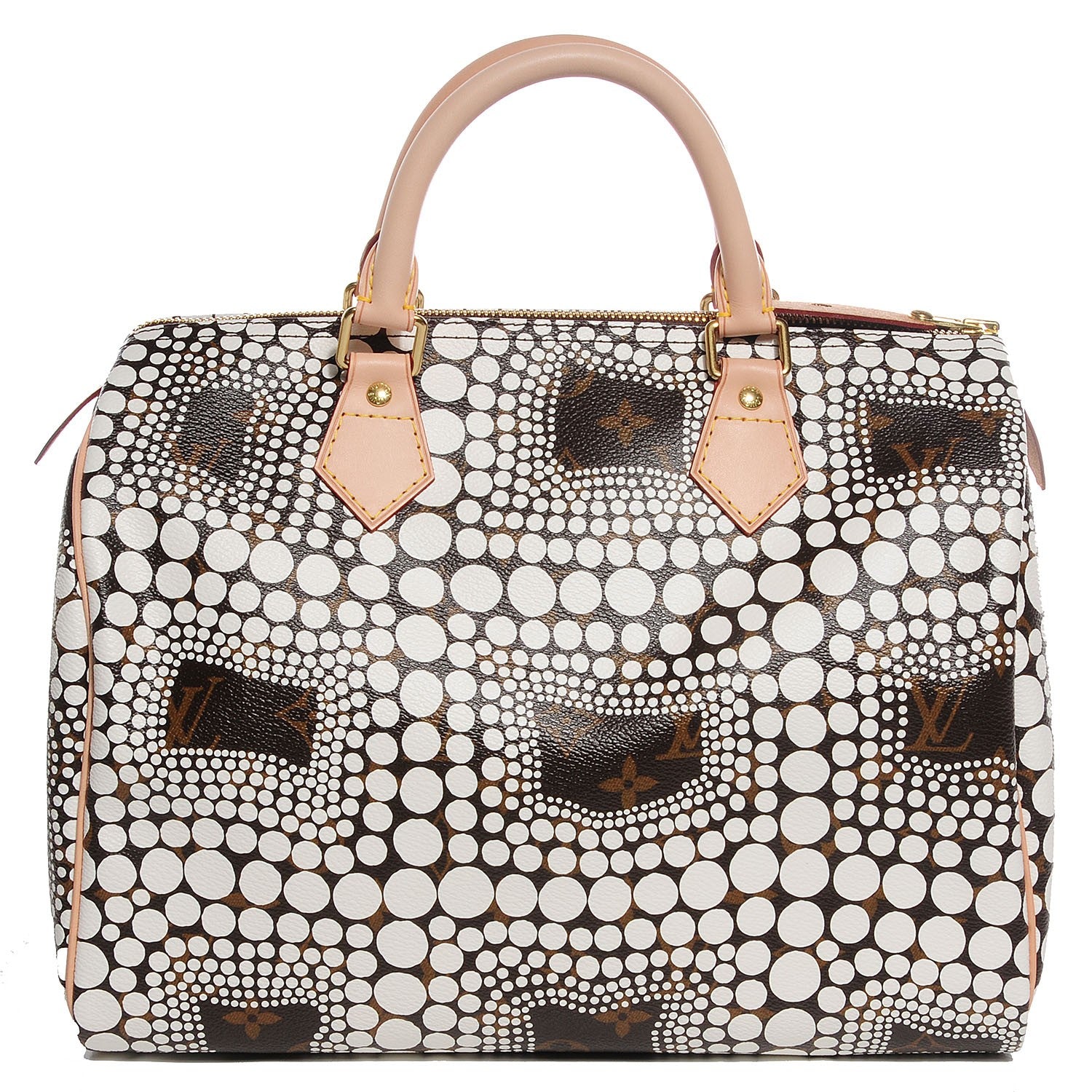 Louis Vuitton Monogram Kusama Town Speedy 30 White 1 of 8