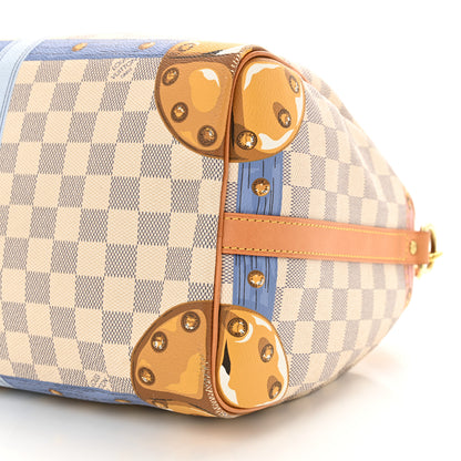 Louis Vuitton Damier Azur Summer Trunks Speedy Bandouliere 30 10 of 11