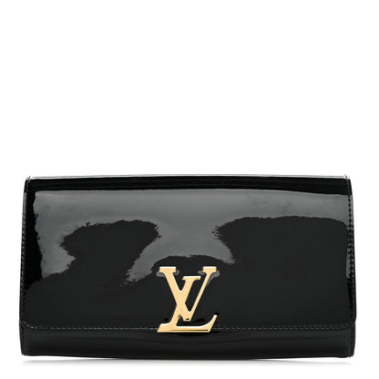 Louis Vuitton Patent Neo Sobe Louise EW Clutch Black 1 of 6