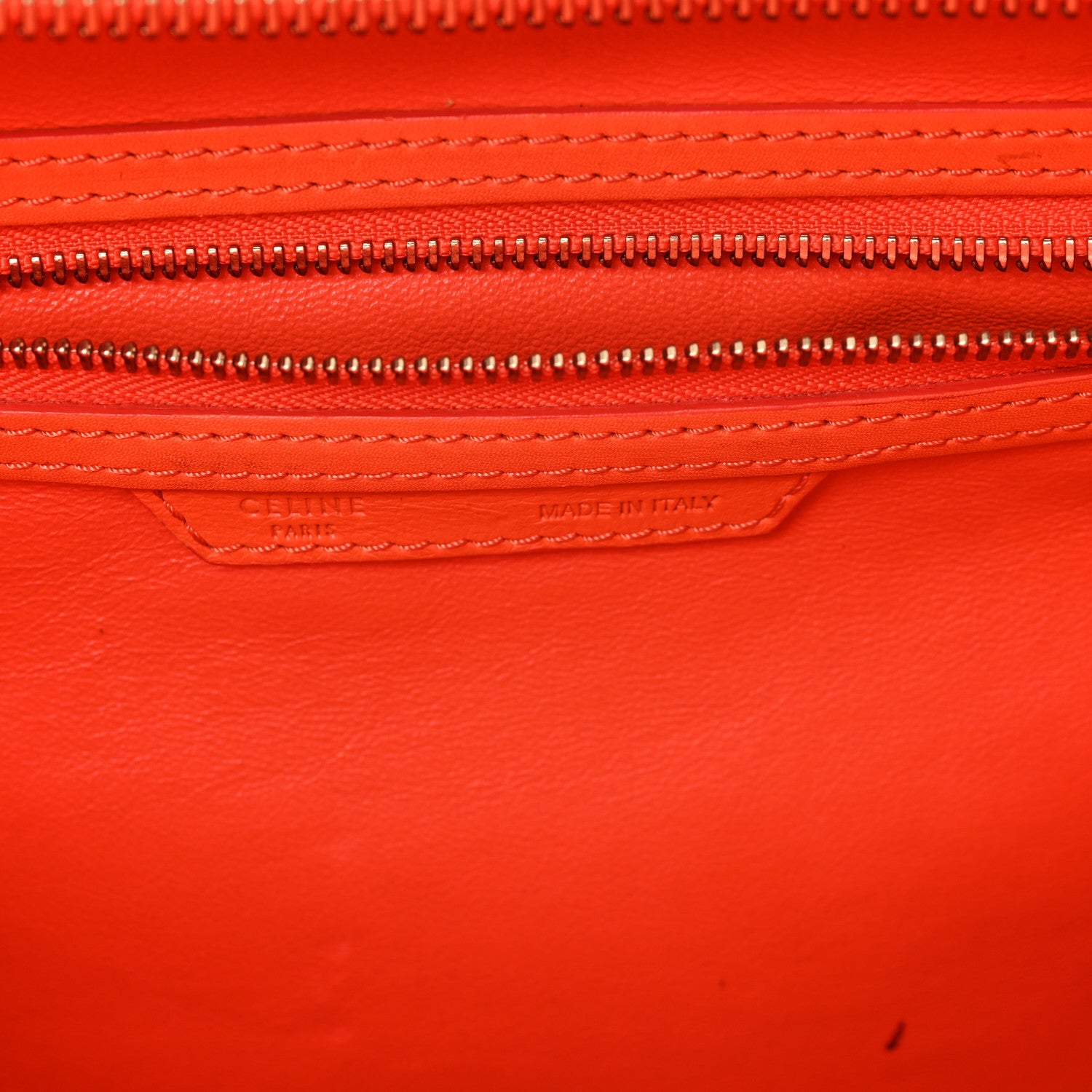 Celine Smooth Calfskin Mini Luggage Bright Orange Bright Orange 6 of 12
