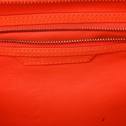 Celine Smooth Calfskin Mini Luggage Bright Orange Bright Orange 6 of 12