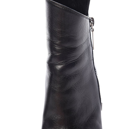 Saint Laurent Calfskin Niki 105 Wedge Booties 35.5 Black 12 of 13