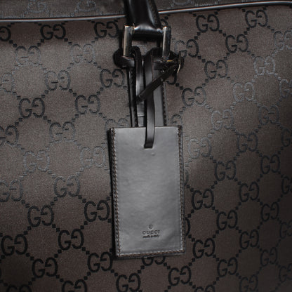 Gucci Nylon Monogram Medium Lightweight Suitcase Luggage Brown 7 of 11