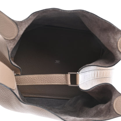 Hermes Taurillon Clemence Picotin Lock TGM Gris Tourterelle 4 of 4
