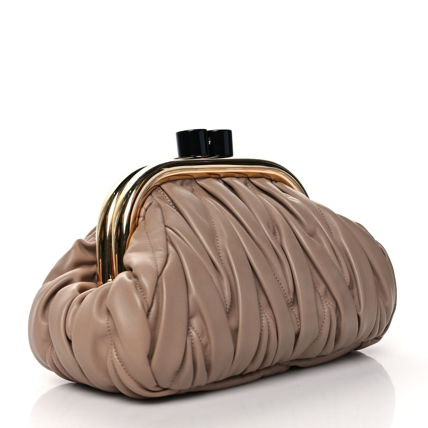 Nappa Matelasse Miu Belle Bag Cammeo