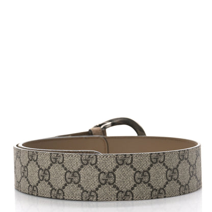 Gucci GG Supreme Monogram Suede Dionysus 40mm Belt 75 30 Beige Taupe 2 of 5