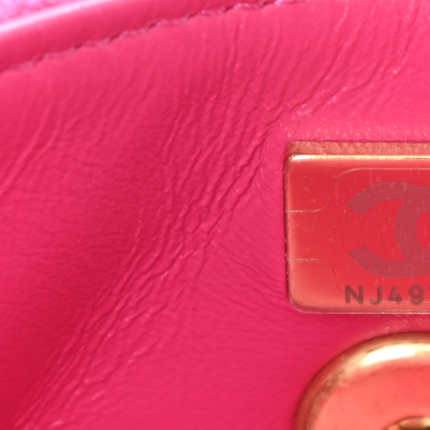 Cashmere Tweed Quilted Mini Bijoux Flap Fuchsia