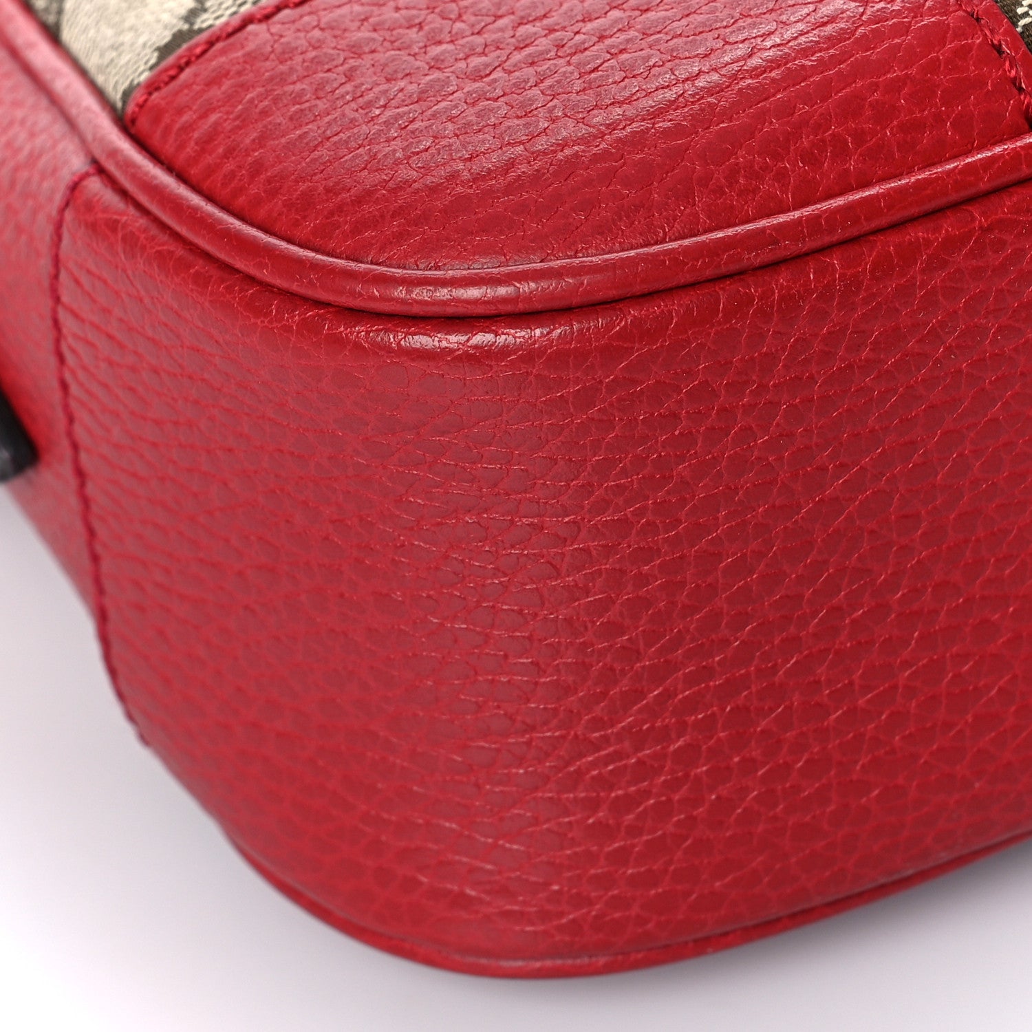 Gucci Monogram Mini Bree Messenger Bag Red 9 of 13