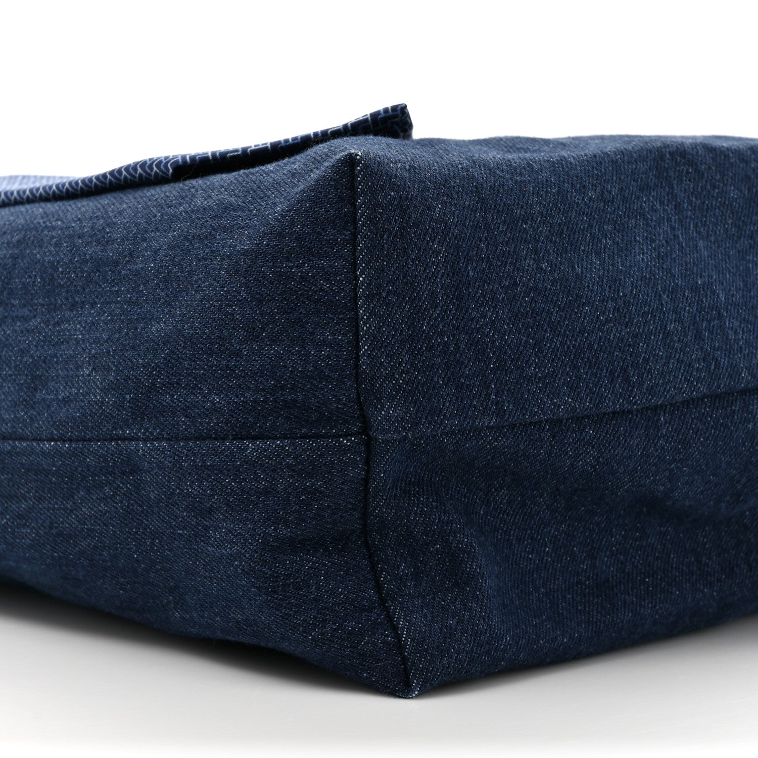 Hermes Denim Silk Petit H Ties Tote Bag 9 of 10