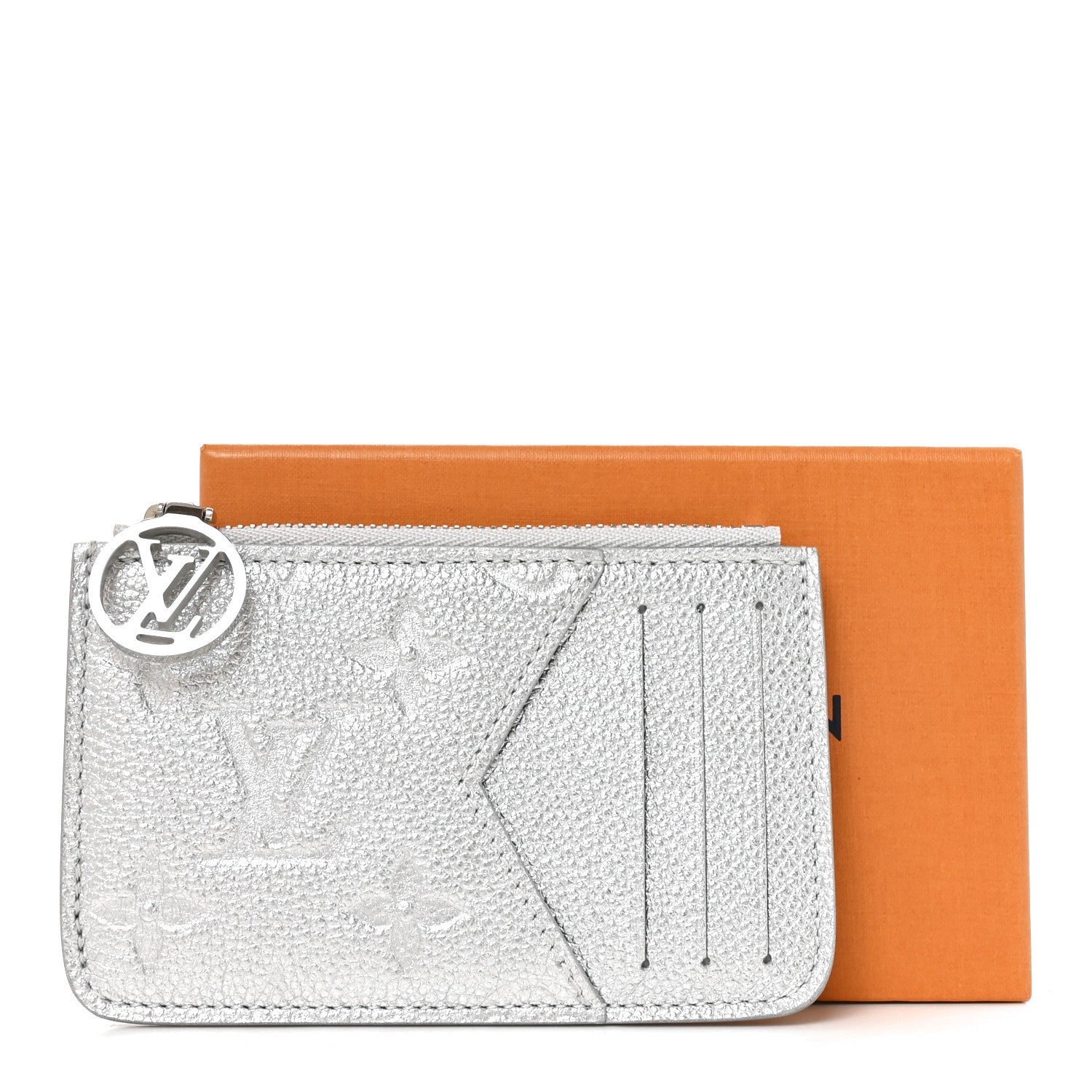 Louis Vuitton Empreinte Monogram Zipped Romy Card Holder Silver 7 of 7