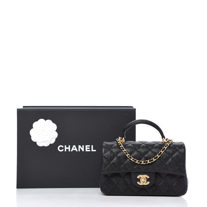 Chanel Caviar Quilted Mini Top Handle Rectangular Flap Black 11 of 11