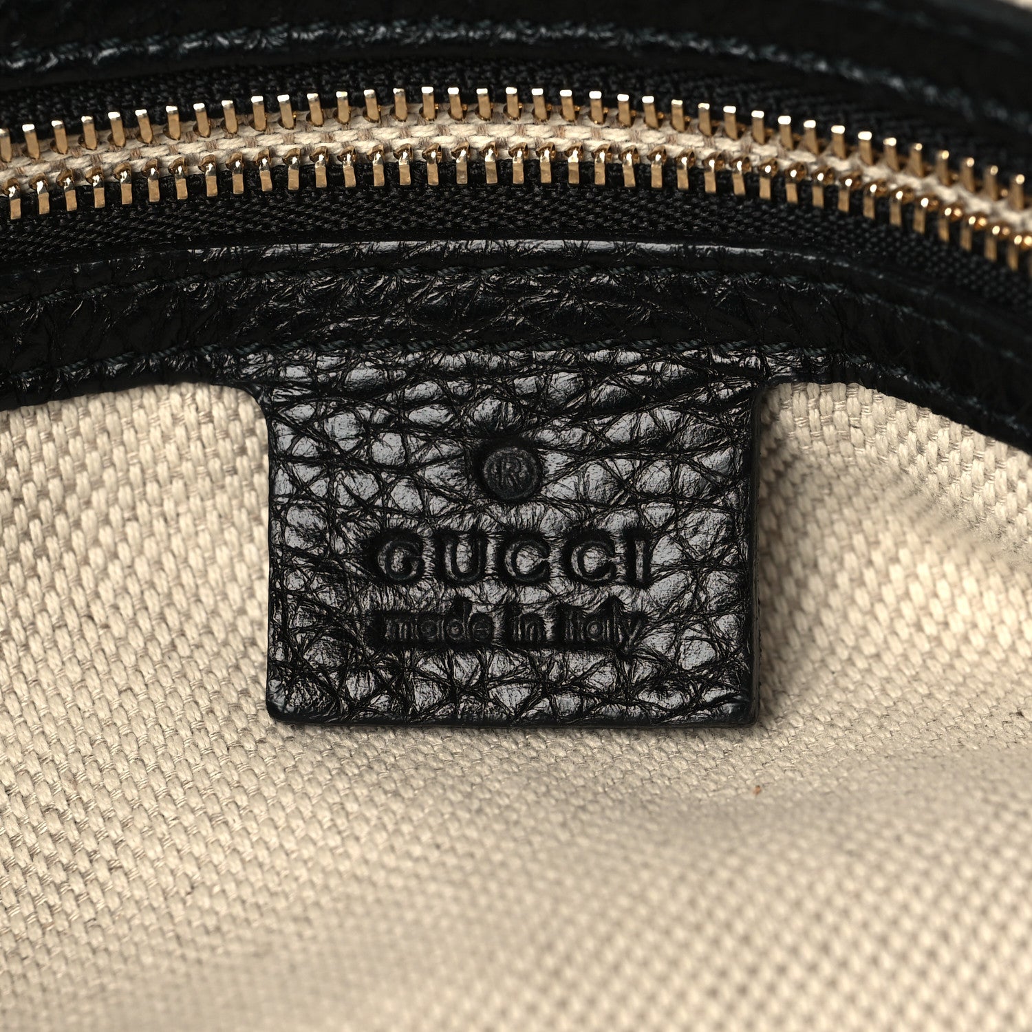Gucci Pebbled Calfskin Large Soho Chain Shoulder Bag Black 6 of 7