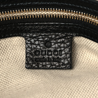 Gucci Pebbled Calfskin Large Soho Chain Shoulder Bag Black 6 of 7