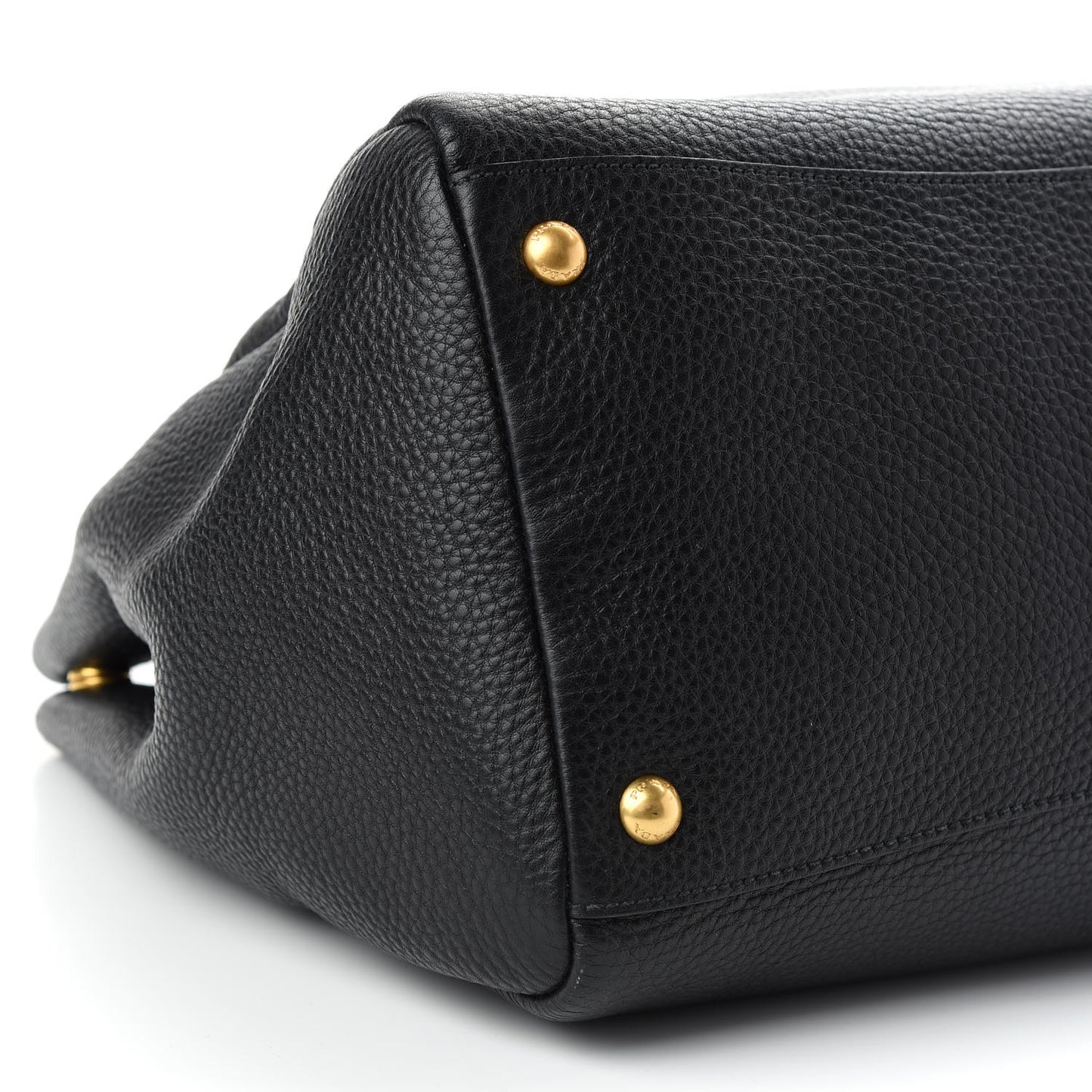 Vitello Daino Top Handle Tote Black