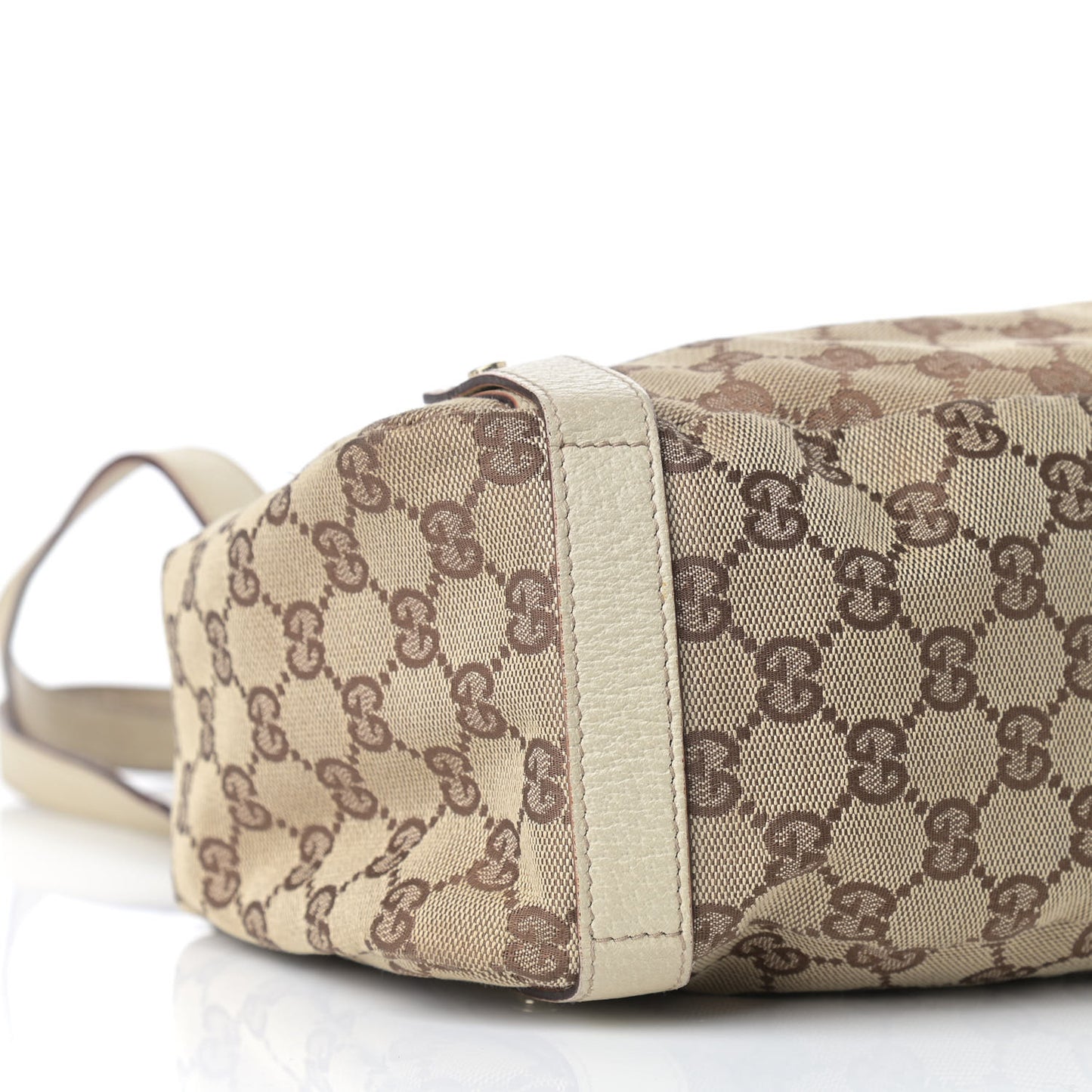 Monogram Medium Abbey Shoulder Bag Off White