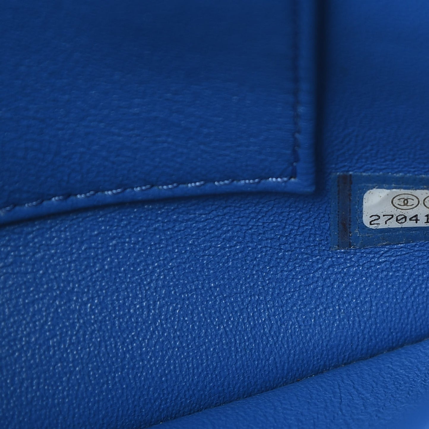 Lambskin Chevron Quilted Medium Trendy CC Dual Handle Flap Bag Blue