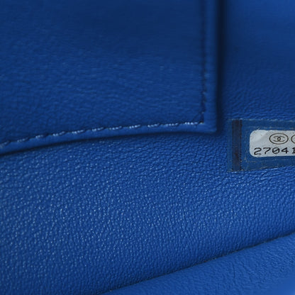 Chanel Lambskin Chevron Quilted Medium Trendy CC Dual Handle Flap Bag Blue 7 of 13