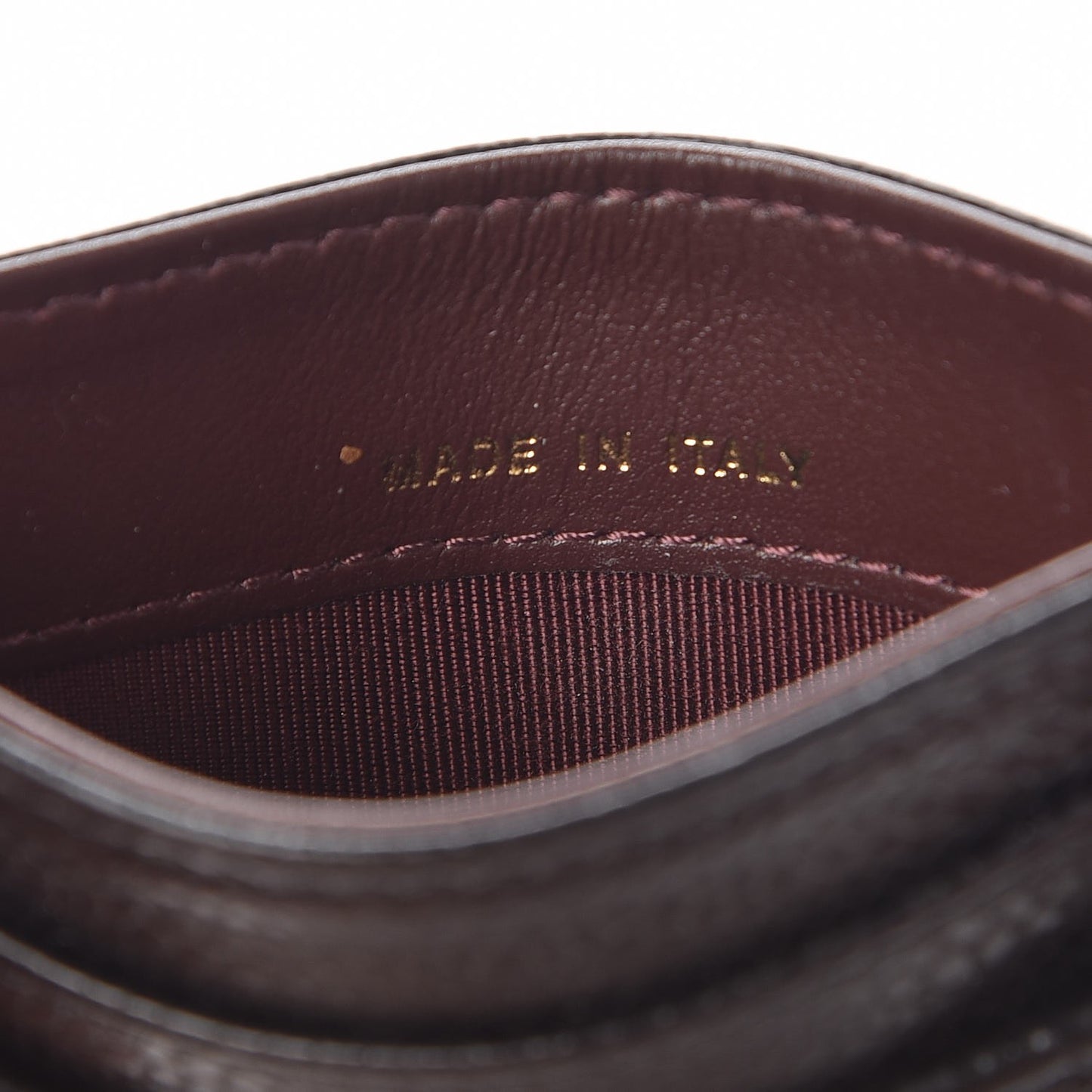 Caviar Quilted Card Holder Black