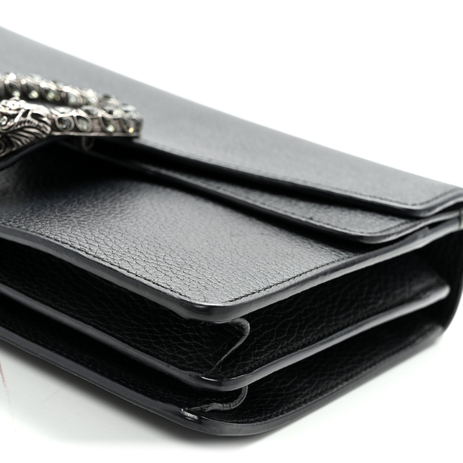 Gucci Pebbled Calfskin Small Dionysus Shoulder Bag Black 10 of 11