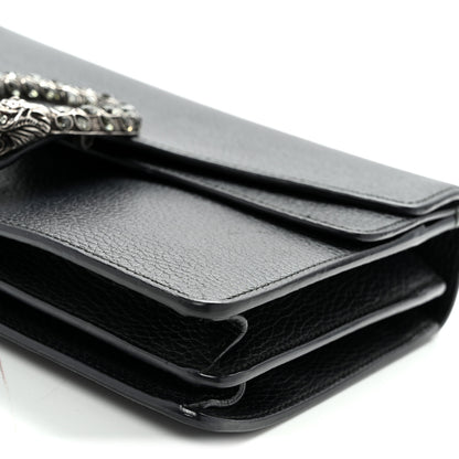 Gucci Pebbled Calfskin Small Dionysus Shoulder Bag Black 10 of 11