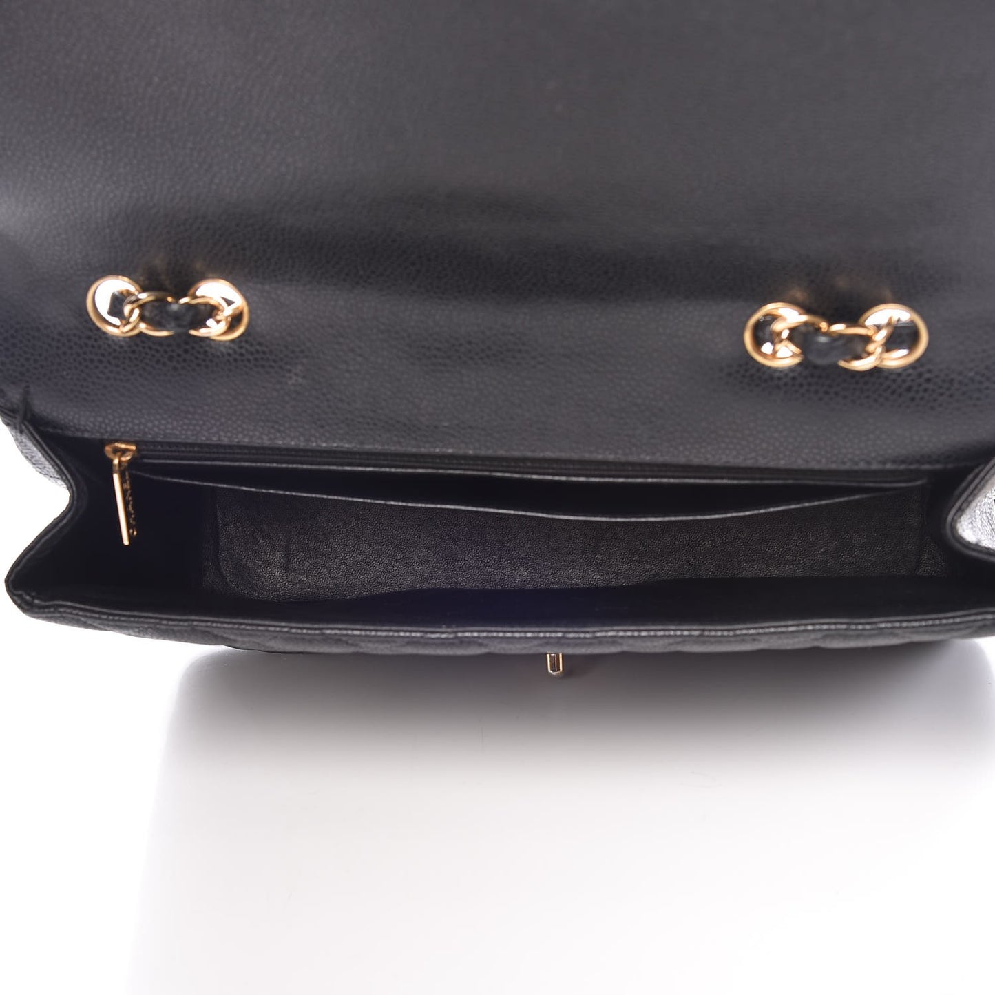 Caviar Quilted Jumbo Single Flap Black