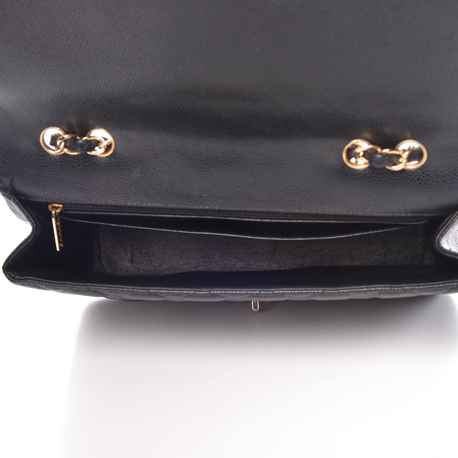 Chanel Caviar Quilted Jumbo Single Flap Black 6 of 13