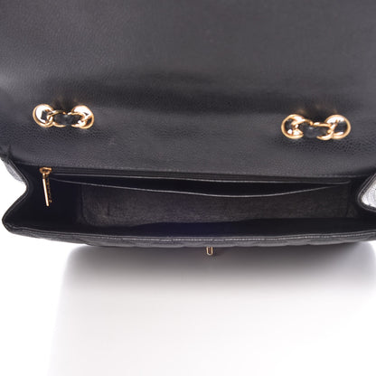 Chanel Caviar Quilted Jumbo Single Flap Black 6 of 13