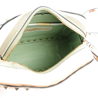 Valentino Garavani Vitello Native Couture 1975 Rockstud Camera Crossbody Bag Green Multicolor 5 of 7