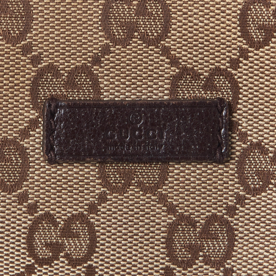 Gucci Monogram Web Medium Half Moon Hobo Dark Brown 8 of 10