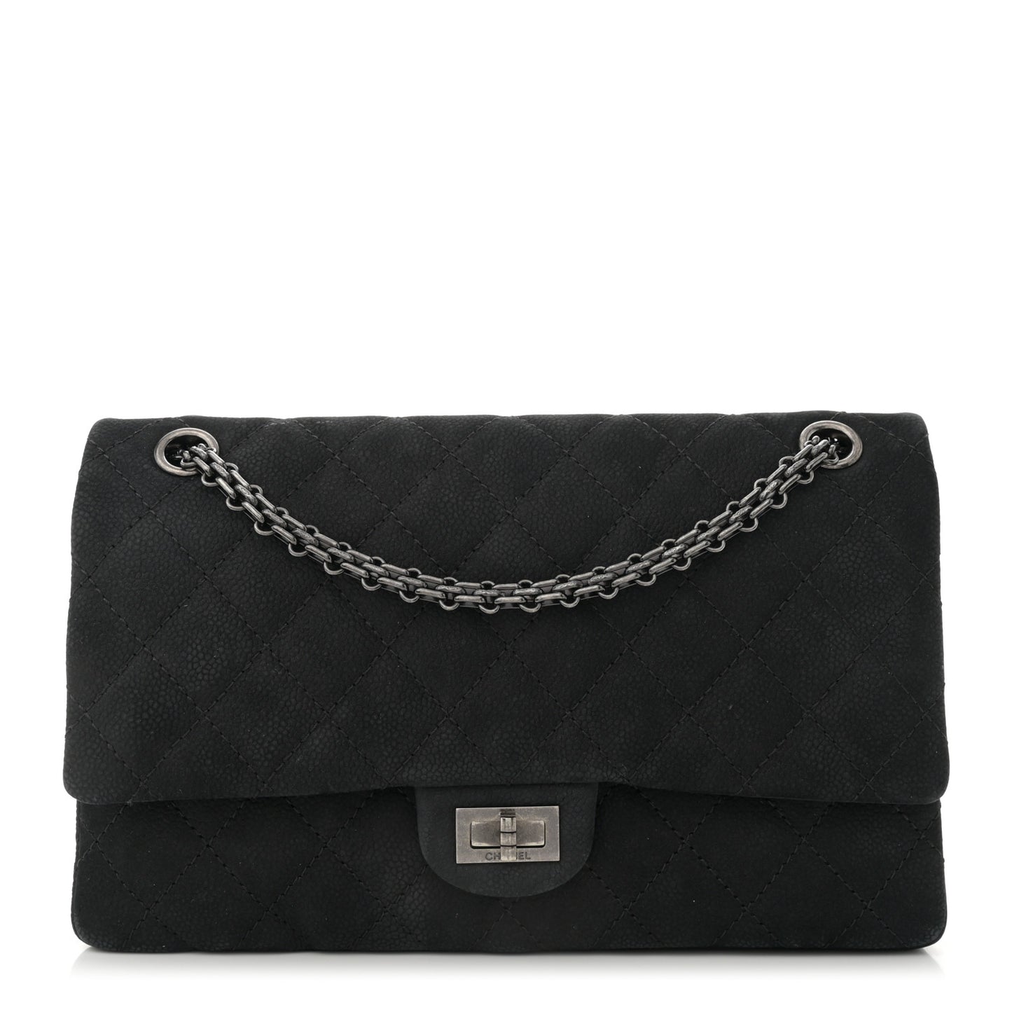 Iridescent Caviar Quilted 2.55 Reissue 226 Flap Black