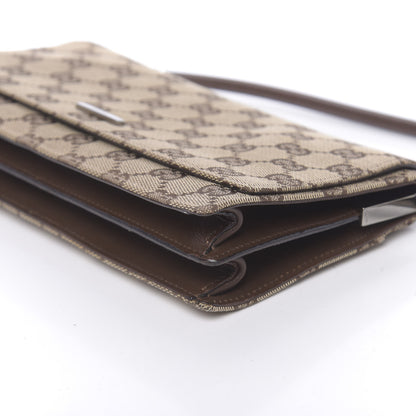 Gucci Monogram Flap Bag Brown 9 of 14
