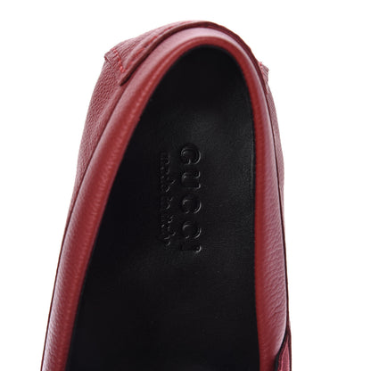 Gucci Calfskin Web Mens Driver Loafers 9 Red 7 of 9