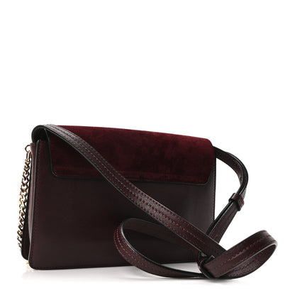 Chloe Suede Calfskin Small Faye Shoulder Bag Intense Violine 2 of 9