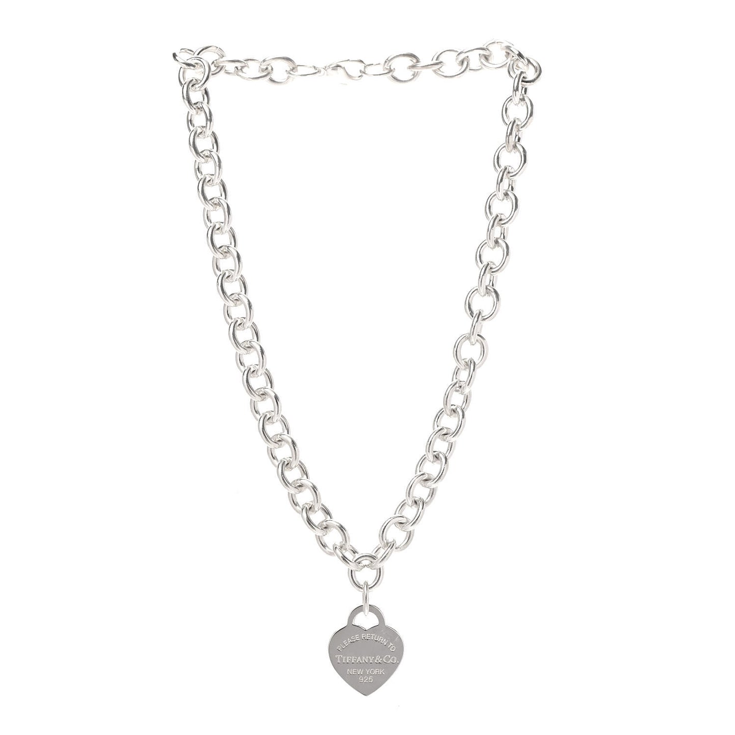 Sterling Silver Return to Tiffany Heart Tag Pendant Necklace