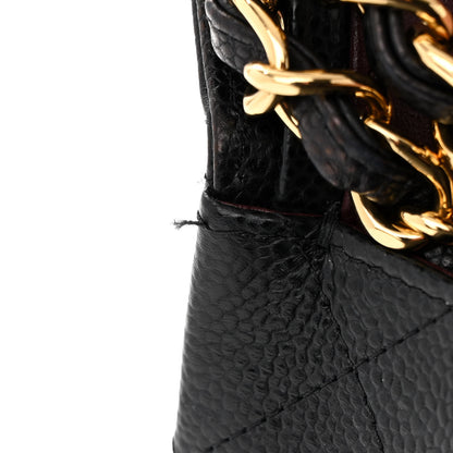 Chanel Caviar Quilted Jumbo Double Flap Black 11 of 12