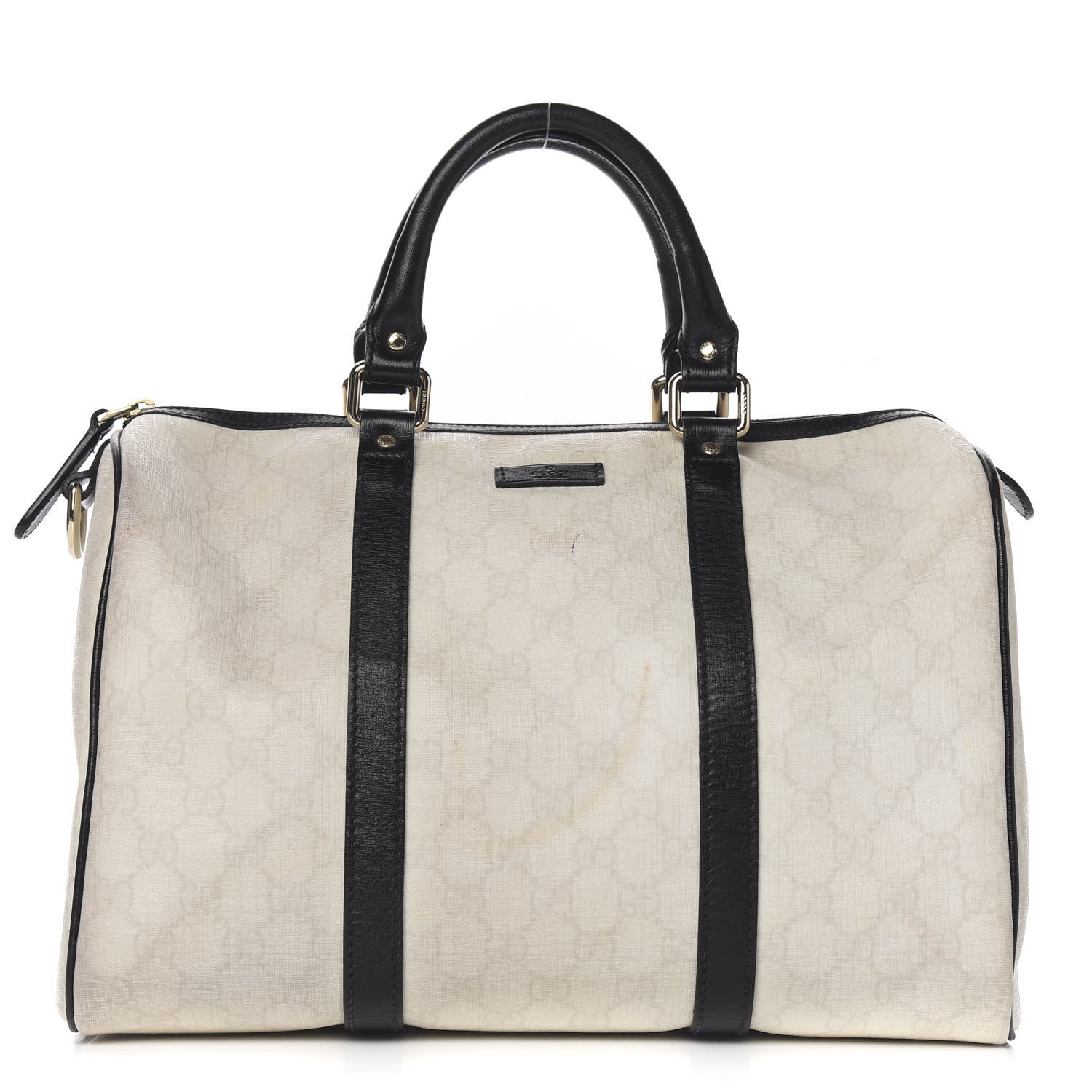 Gucci GG Plus Monogram Medium Joy Boston White Black 1 of 9