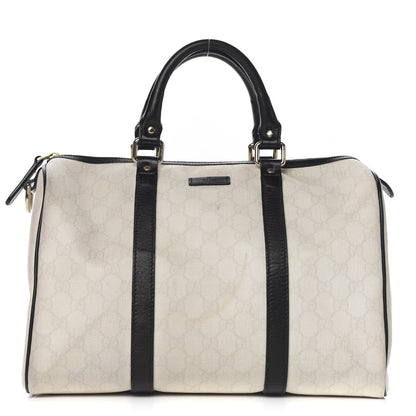 Gucci GG Plus Monogram Medium Joy Boston White Black 1 of 9