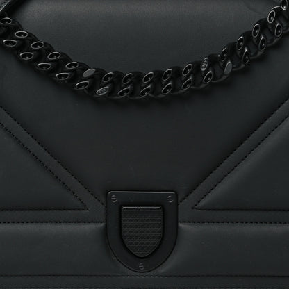 Christian Dior Ultra Matte Calfskin Studded Medium Diorama Flap Bag Black 8 of 11
