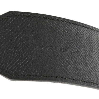 Hermes Epsom 40mm Mousquetons Tressage Shoulder Strap Black Lime Malachite 4 of 6