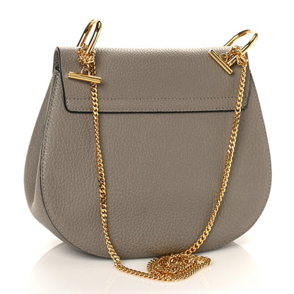 Chloe Grained Lambskin Drew Shoulder Bag Motty Grey 3 of 8