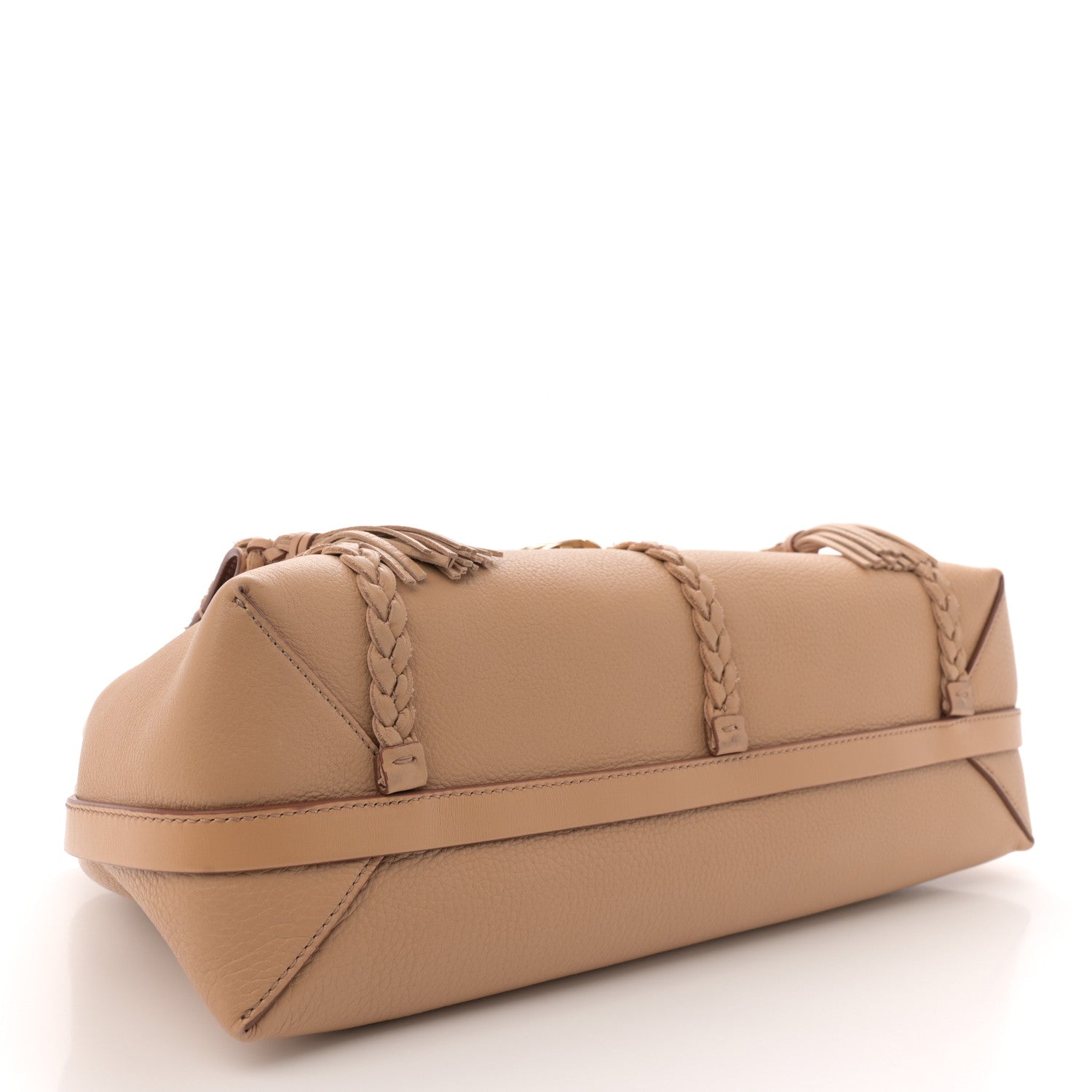 Chloe Grained Calfskin Medium Penelope Shoulder Bag Milky Brown 4 of 13